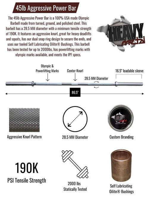 Good Buddy Bar - 20KG Aggressive Power Bar