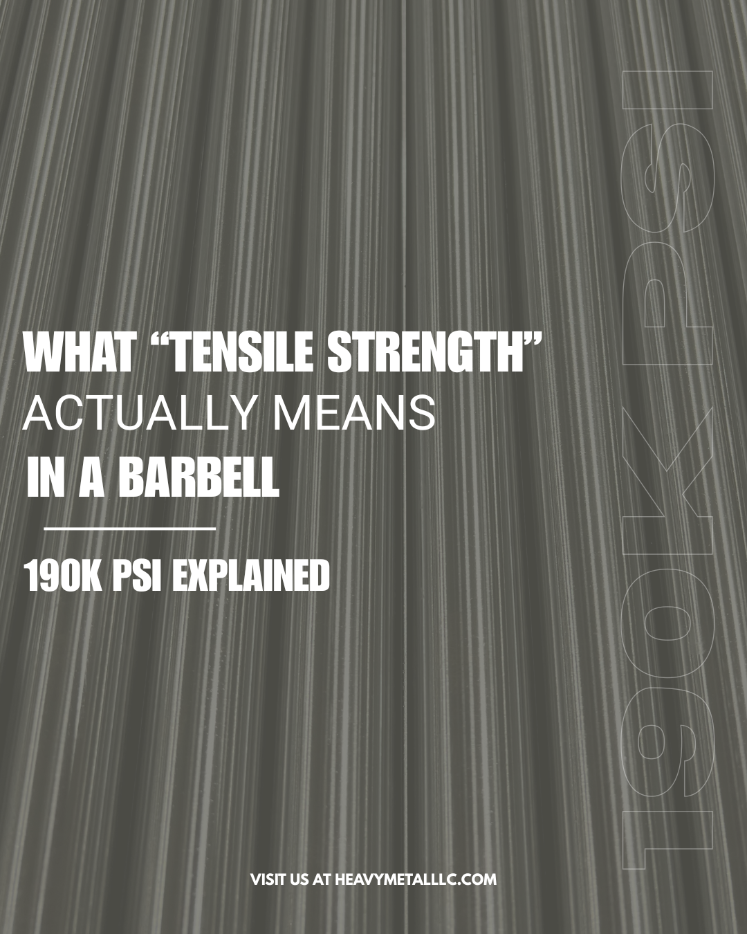 What “Tensile Strength” Actually Means in a Barbell | 190k PSI Explained